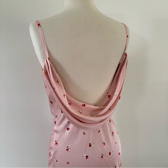 Ieena for Mac Duggal Floral Mini Dress Sz 0 Satin - Picture 12 of 13